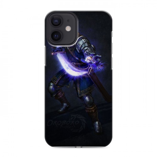 Дизайнерский силиконовый с усиленными углами чехол для Iphone 12 Mini Dark souls