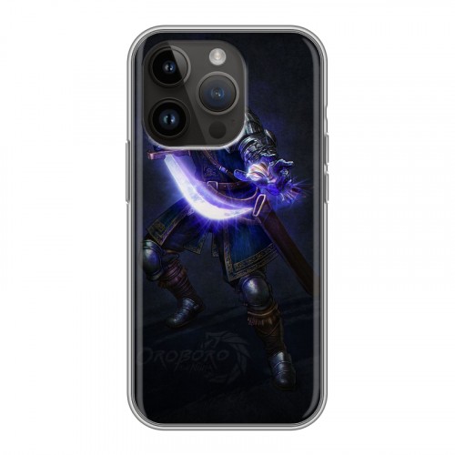 Дизайнерский силиконовый чехол для Iphone 14 Pro Dark souls