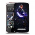 Дизайнерский пластиковый чехол для HTC Desire 500 Dark souls