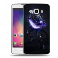 Дизайнерский пластиковый чехол для LG L60 Dark souls