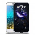 Дизайнерский пластиковый чехол для Samsung Galaxy E5 Dark souls