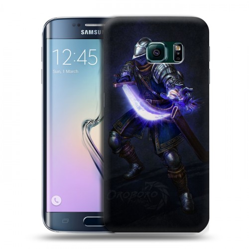 Дизайнерский пластиковый чехол для Samsung Galaxy S6 Edge Dark souls