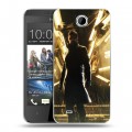 Дизайнерский пластиковый чехол для HTC Desire 300 Deus ex