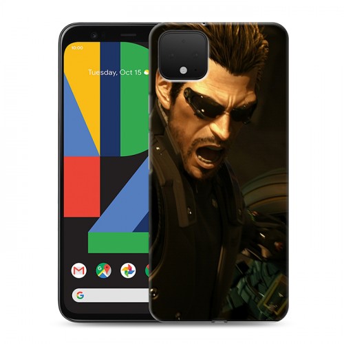 Дизайнерский пластиковый чехол для Google Pixel 4 Deus ex