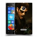 Дизайнерский пластиковый чехол для Microsoft Lumia 435 Deus ex