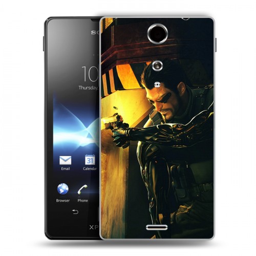 Дизайнерский пластиковый чехол для Sony Xperia TX Deus ex