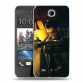 Дизайнерский пластиковый чехол для HTC Desire 300 Deus ex