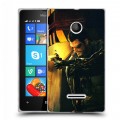 Дизайнерский пластиковый чехол для Microsoft Lumia 435 Deus ex