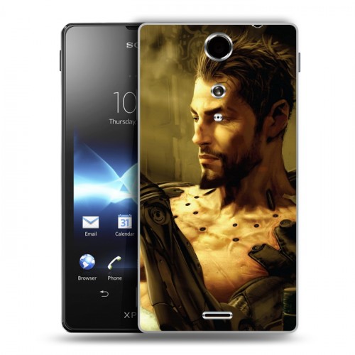 Дизайнерский пластиковый чехол для Sony Xperia TX Deus ex