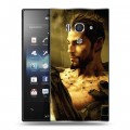 Дизайнерский пластиковый чехол для Sony Xperia acro S Deus ex