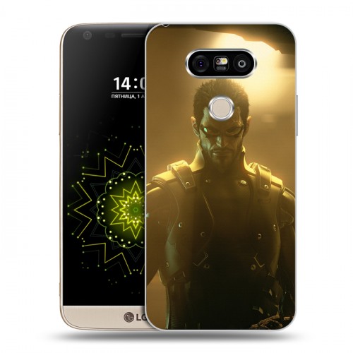 Дизайнерский пластиковый чехол для LG G5 Deus ex