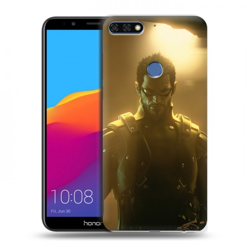 Дизайнерский пластиковый чехол для Huawei Honor 7C Pro Deus ex