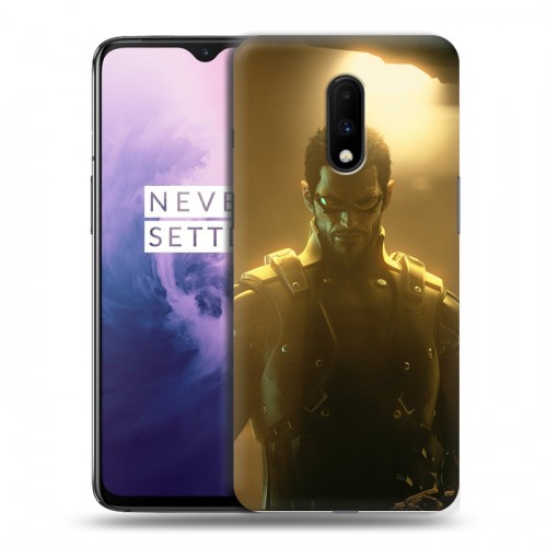 Дизайнерский пластиковый чехол для OnePlus 7 Deus ex