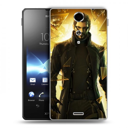 Дизайнерский пластиковый чехол для Sony Xperia TX Deus ex