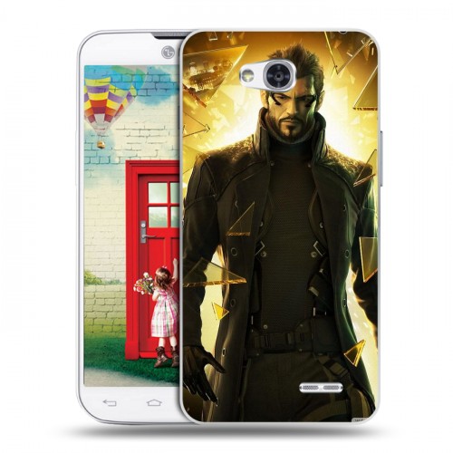 Дизайнерский пластиковый чехол для LG L80 Deus ex