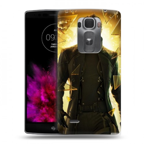 Дизайнерский пластиковый чехол для LG G Flex 2 Deus ex