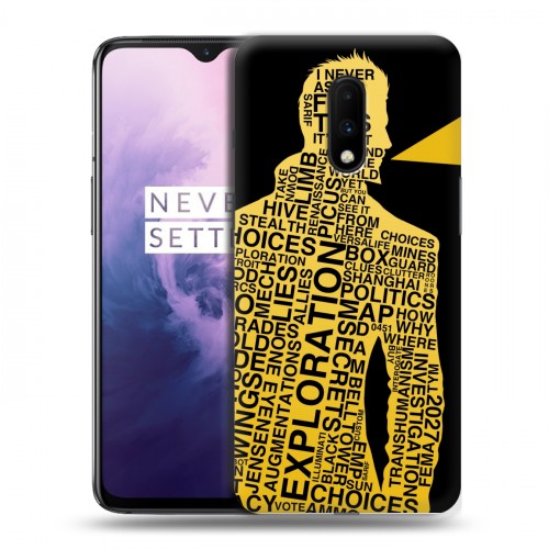 Дизайнерский пластиковый чехол для OnePlus 7 Deus ex