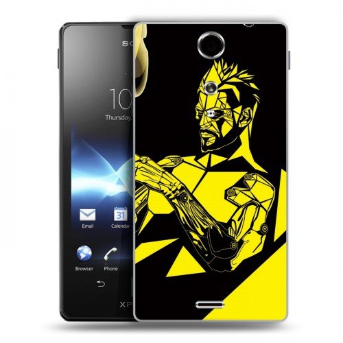 Дизайнерский пластиковый чехол для Sony Xperia TX Deus ex