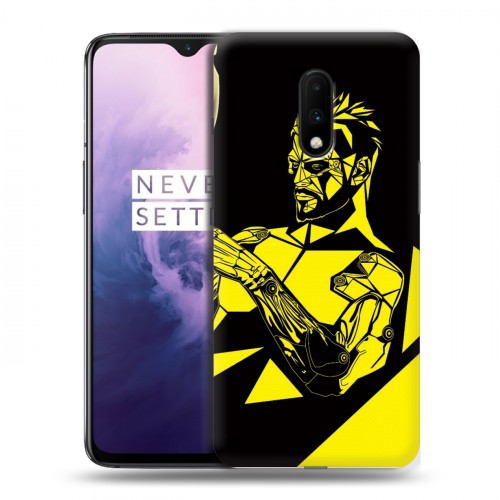 Дизайнерский пластиковый чехол для OnePlus 7 Deus ex