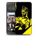 Дизайнерский пластиковый чехол для HTC Desire 700 Deus ex