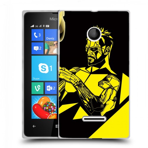 Дизайнерский пластиковый чехол для Microsoft Lumia 435 Deus ex