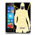 Дизайнерский пластиковый чехол для Microsoft Lumia 435 Deus ex