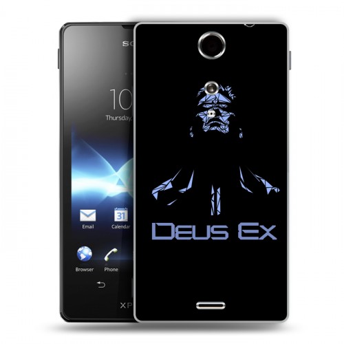 Дизайнерский пластиковый чехол для Sony Xperia TX Deus ex