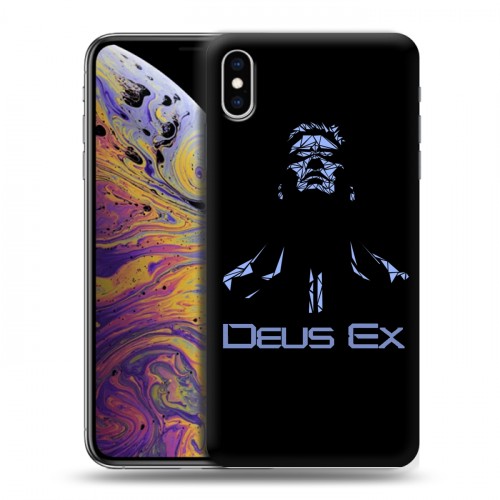 Дизайнерский силиконовый чехол для Iphone Xs Max Deus ex