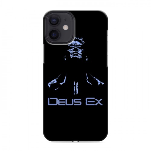 Дизайнерский силиконовый с усиленными углами чехол для Iphone 12 Mini Deus ex