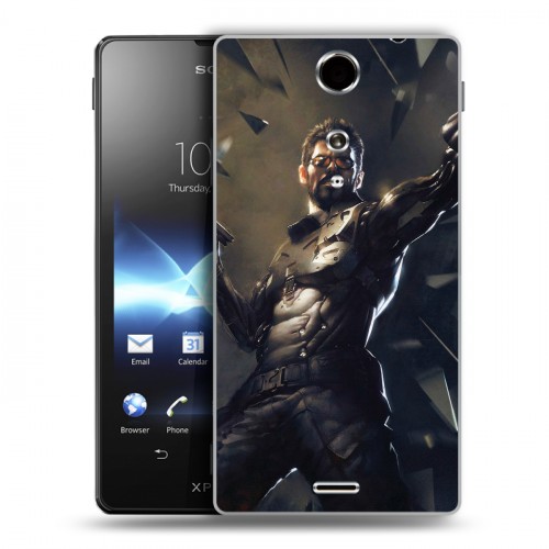 Дизайнерский пластиковый чехол для Sony Xperia TX Deus ex