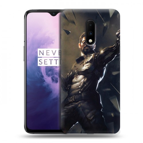 Дизайнерский пластиковый чехол для OnePlus 7 Deus ex