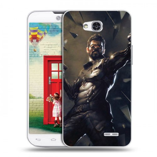 Дизайнерский пластиковый чехол для LG L80 Deus ex