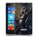 Дизайнерский пластиковый чехол для Microsoft Lumia 435 Deus ex