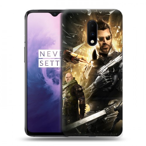 Дизайнерский пластиковый чехол для OnePlus 7 Deus ex