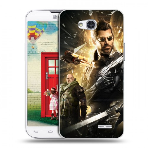 Дизайнерский пластиковый чехол для LG L80 Deus ex