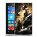 Дизайнерский пластиковый чехол для Microsoft Lumia 435 Deus ex