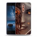 Дизайнерский пластиковый чехол для Nokia 8 Diablo