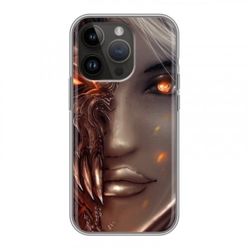 Дизайнерский силиконовый чехол для Iphone 14 Pro Diablo