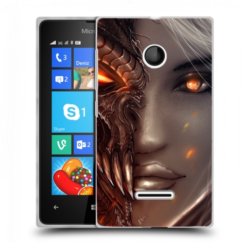 Дизайнерский пластиковый чехол для Microsoft Lumia 435 Diablo