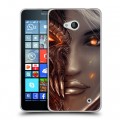 Дизайнерский пластиковый чехол для Microsoft Lumia 640 Diablo