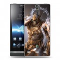 Дизайнерский пластиковый чехол для Sony Xperia S Diablo