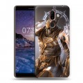 Дизайнерский пластиковый чехол для Nokia 7 Plus Diablo