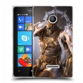 Дизайнерский пластиковый чехол для Microsoft Lumia 435 Diablo