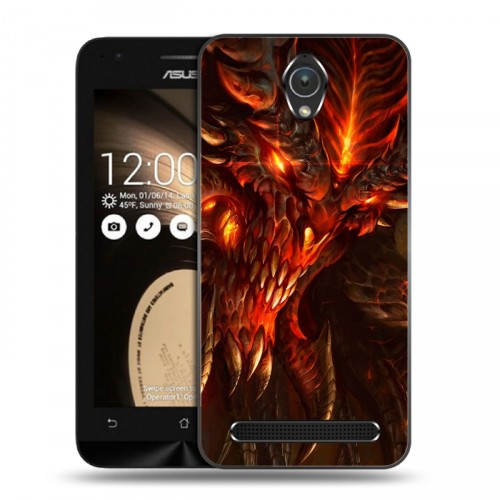 Дизайнерский пластиковый чехол для ASUS Zenfone Go Diablo