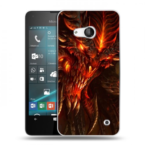 Дизайнерский пластиковый чехол для Microsoft Lumia 550 Diablo