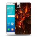 Дизайнерский пластиковый чехол для Huawei ShotX Diablo