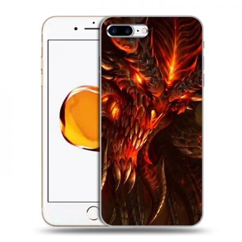 Дизайнерский пластиковый чехол для Iphone 7 Plus / 8 Plus Diablo