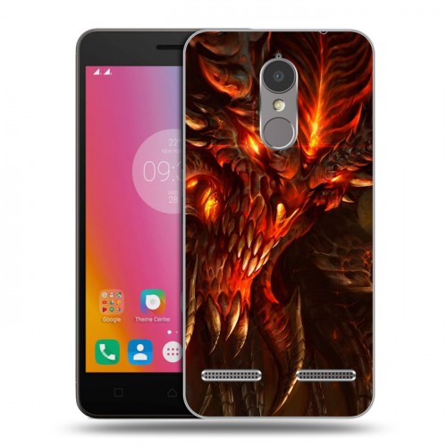 Дизайнерский силиконовый чехол для Lenovo K6 Diablo