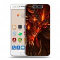 Дизайнерский пластиковый чехол для ZTE Blade V8 Diablo