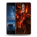 Дизайнерский пластиковый чехол для Nokia 8 Diablo